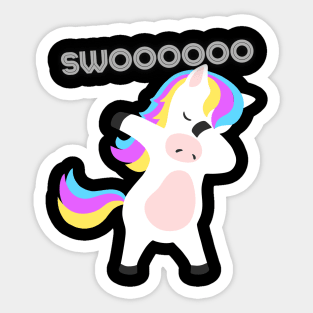 UNICORN DABBING Sticker